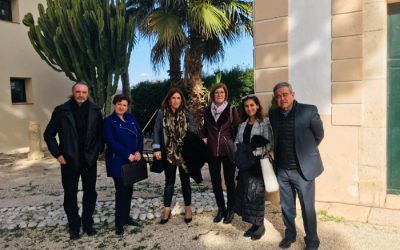 Visita del equipo de la UPV a Torre Juana