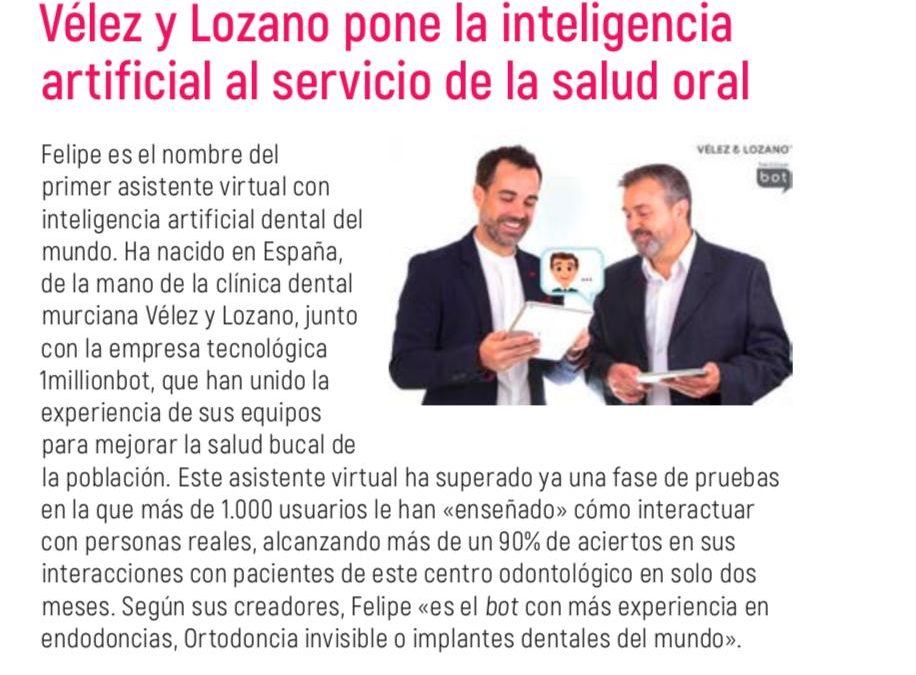 Liderando IA aplicada a la salud dental con asistentes virtuales 1millionbot