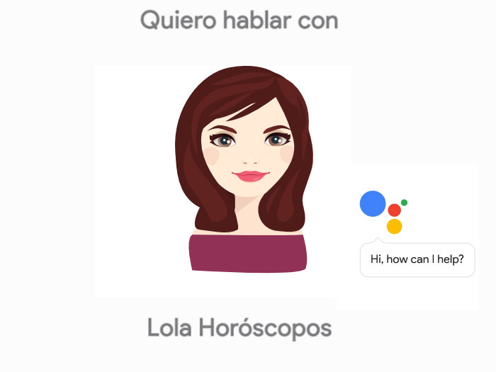 Lola de 1millionbot en Google Home, difundido por Google España