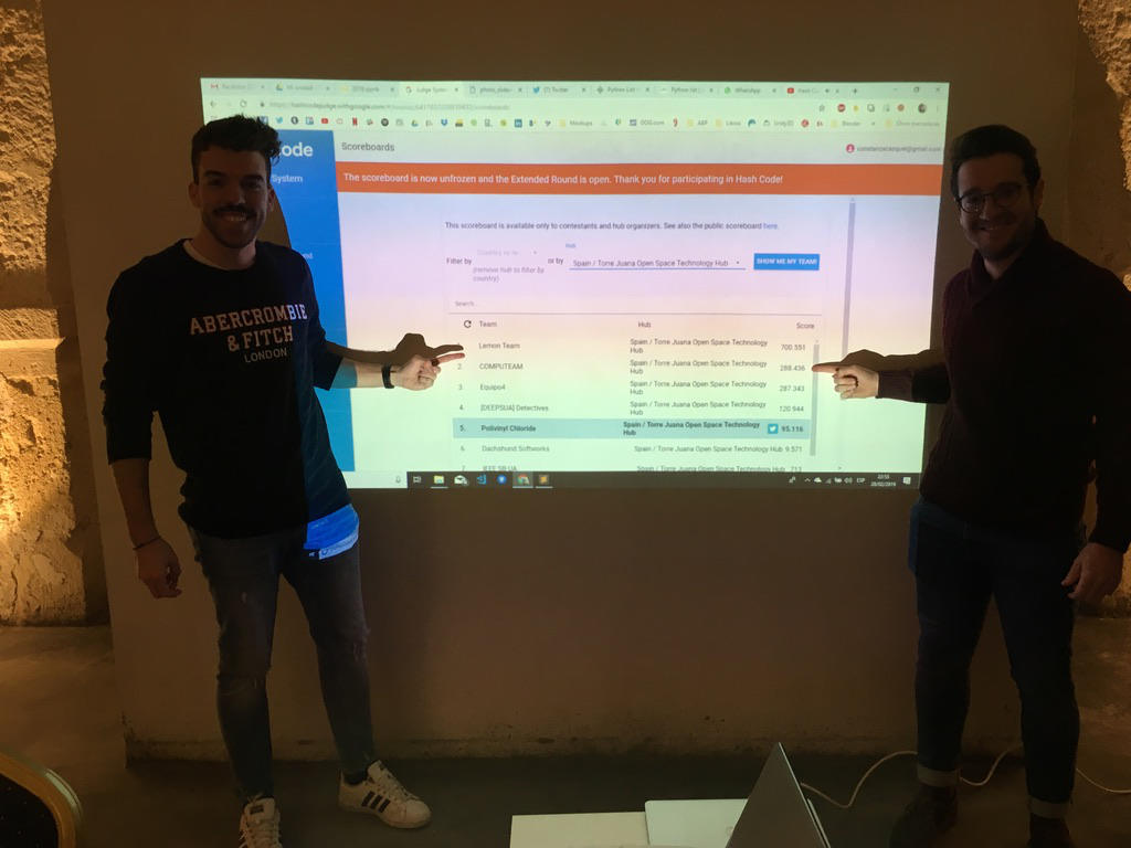 Google Hash Code 2019 en Torre Juana OST, una fiesta de talento ...
