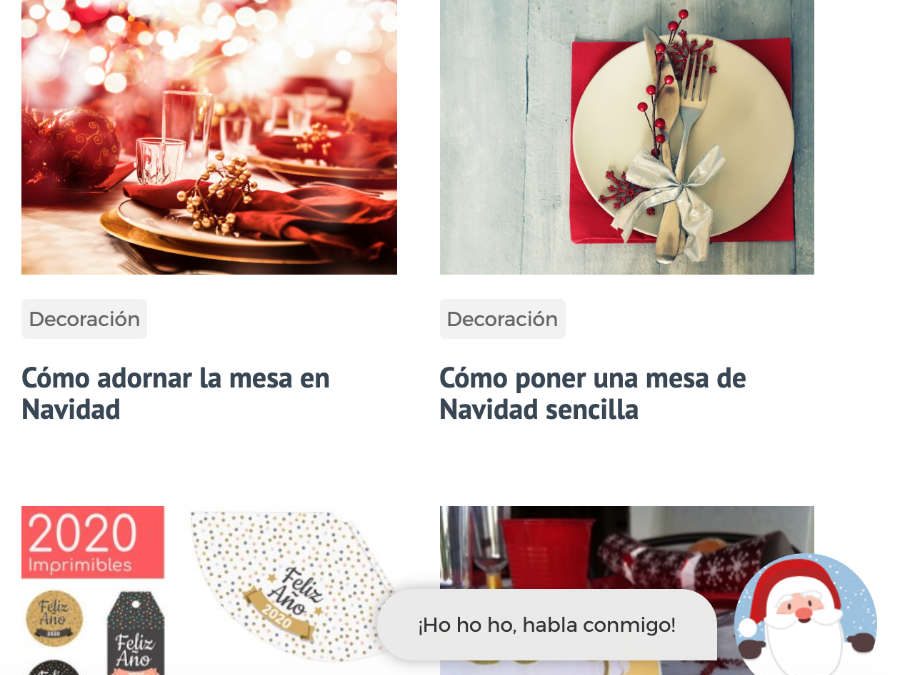 Chatbot Papá Noel gratis para incrementar el tráfico en tu página web