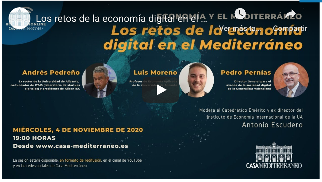 Retos de la economía digital – Casa Mediterráneo