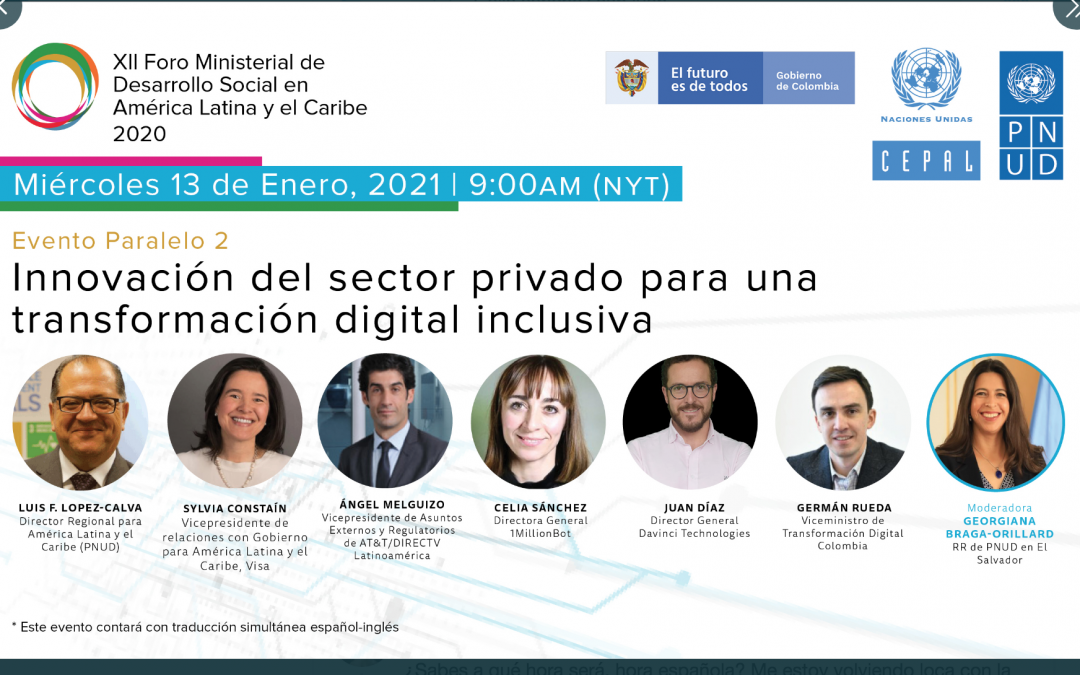 Propuestas para una transformación digital inclusiva. XVI Foro Ministerial PNUD