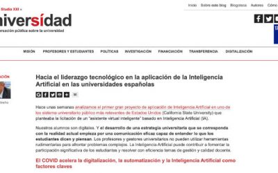 Universidad Sí. Hacia el liderazgo tecnológico en la aplicación de la Inteligencia Artificial en las universidades españolas