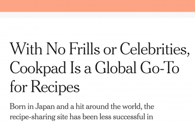 Cookpad en The New York Times
