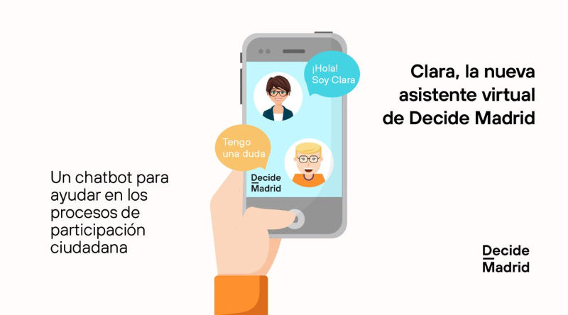 Ayuntamiento de Madrid: «Clara», chatbot de participación ciudadana