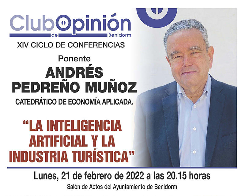 Inteligencia Artificial e industria turística – Club de Opinión de Benidorm