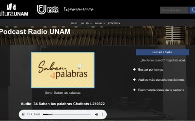 1MillionBot en Radio UNAM (Universidad Nacional Autónoma de México)