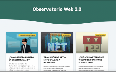 Nace el “Observatorio sobre la Web3”