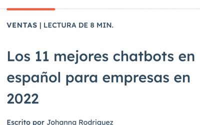1MillionBot entre los mejores chatbots  en español 2022 según HubSpot