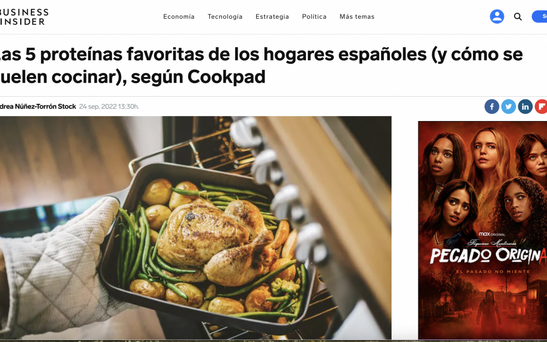 Cookpad  & Business Insider:  el plato saludable de Harvard y hábitos de cocina de los españoles
