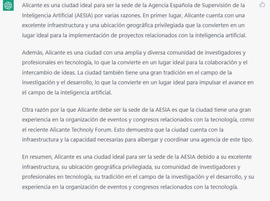 Alicante no será sede de la Agencia estatal de IA