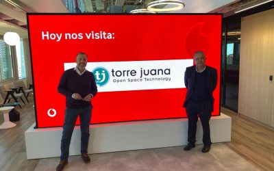Torre Juana OST visita el edificio inteligente de Vodafone en Valencia