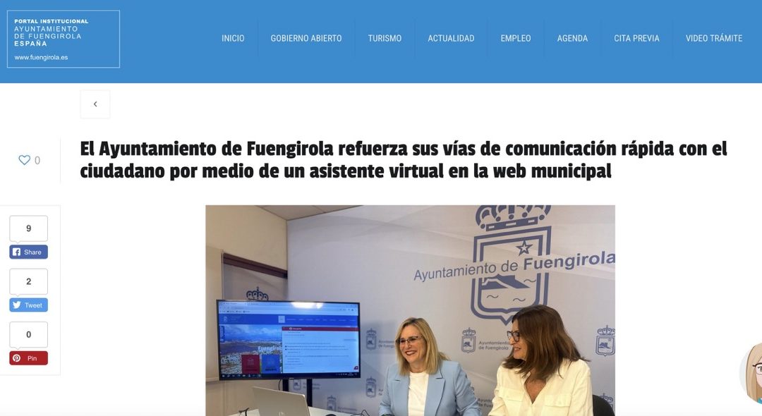 El Ayuntamiento de Fuengirola refuerza sus vías de comunicación con un asistente inteligente