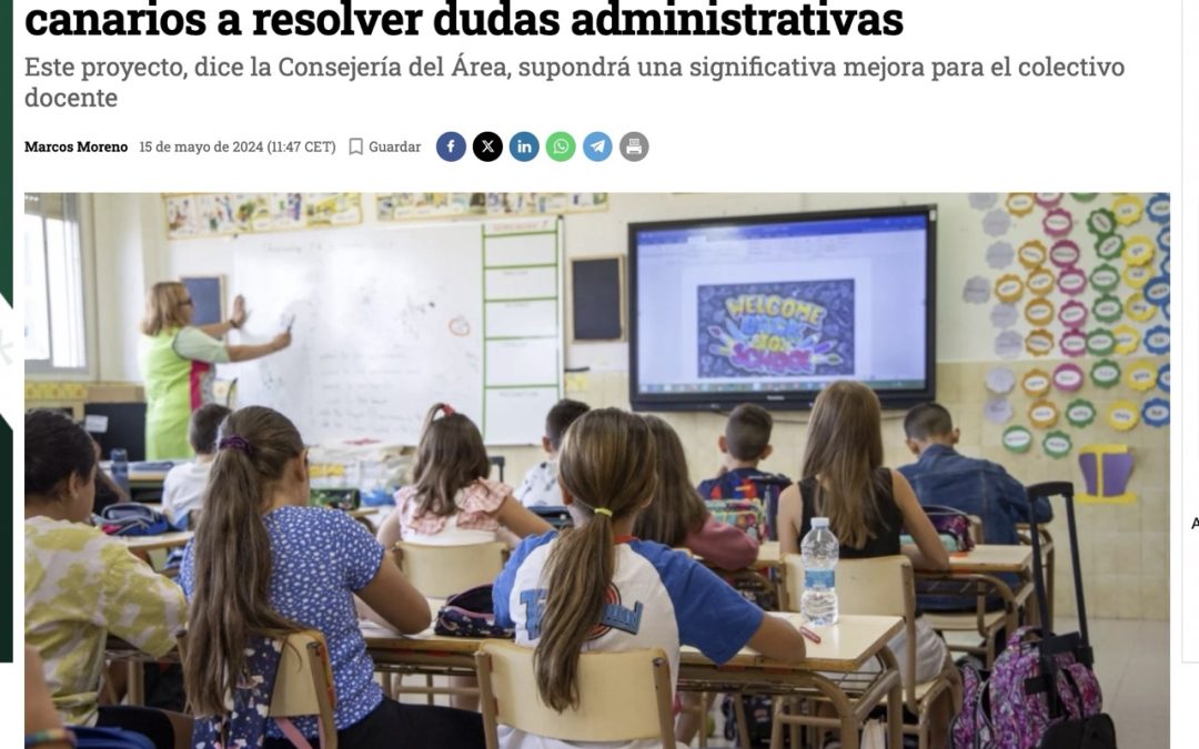 La IA impulsada por el Gobierno de Canarias ayudará a los profesores a resolver dudas administrativas