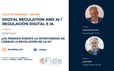 ¿Ha perdido Europa la oportunidad de liderar la revolución de la IA?  (sesión FIDE entre J. Padilla y A. Pedreño)