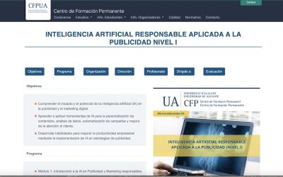 Microcredencial “IA aplicada a la Publicidad” en la Universidad de Alicante