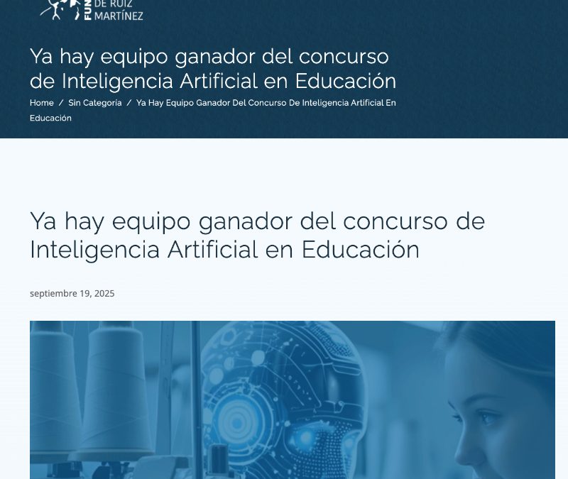 Institut Guindàvols de Lérida, ganador del concurso de Inteligencia Artificial en Educación