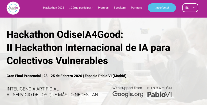 ODISEIA4GOOD: El hackathon para Impulsar la IA con propósito social
