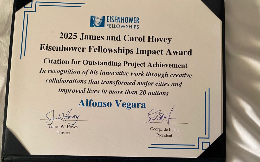 Alfonso Vegara: reconocimiento de la Fundación Eisenhower en el James and Carol Hovey Impact Award 2025 