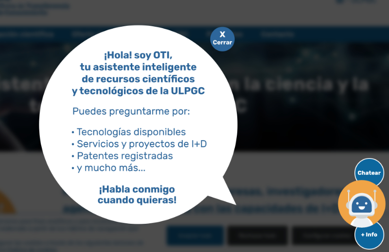 La ULPGC impulsa la transferencia de conocimiento con OTI, la herramienta de IA desarrollada por 1MillionBot