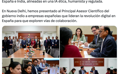 Presentación de empresas españolas que lideran la revolución digital al Consejo Asesor de Ciencia y Tecnología del Gobierno Indio