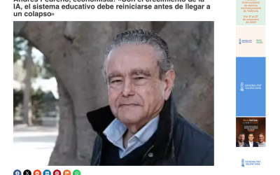 «Con el crecimiento de la IA, el sistema educativo debe reiniciarse antes de llegar a un colapso» Andrés Pedreño en Interdiario
