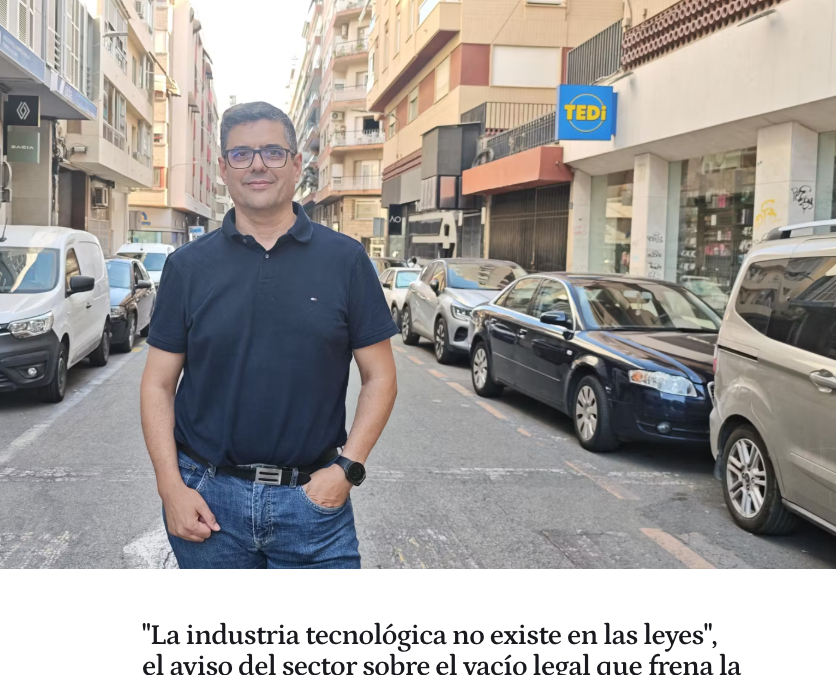 «La industria tecnológica no existe en las leyes» Toni Sánchez, presidente de AlicanTEC