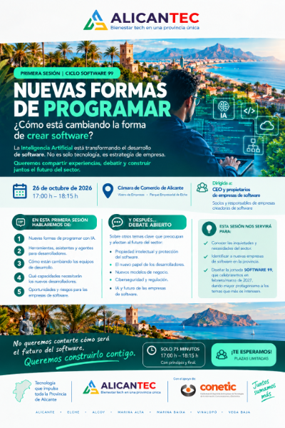Jornada AlicanTEC «Nuevas formas de programar» 