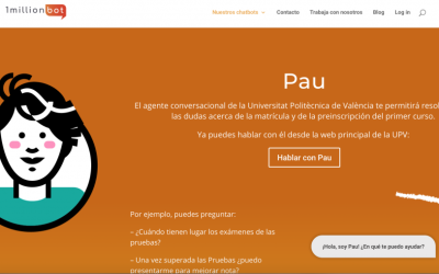 Chatbot PAU atiende a casi 7.000 alumnos de la Universidad Politécnica de Valencia en un mes