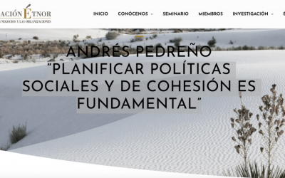 Crisis, cohesión y políticas sociales (entrevista TJ OST en Fundación Etnor)