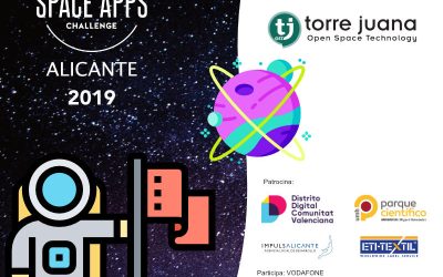 Tonia Salinas, Aurelia Bustos y Pedro Pernías jurado local del NASA Space App Challenge de Alicante